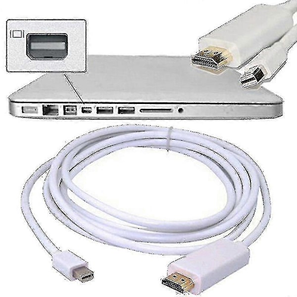 Användbar Thunderbolt Mini Displayport Dp Till Hdmi Adapterkabel För Mac Macbook