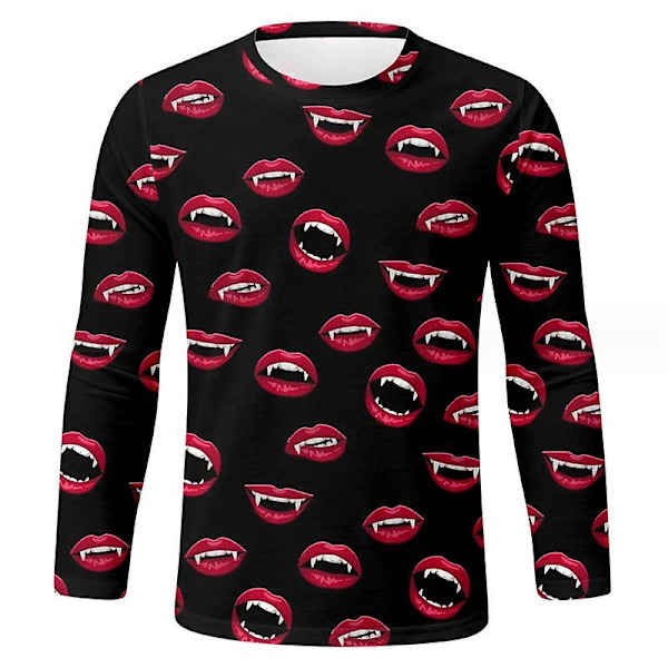Gresskarskjorte Halloween-skjorter for menn O Lantern T-skjorte for menn style 9 2XL