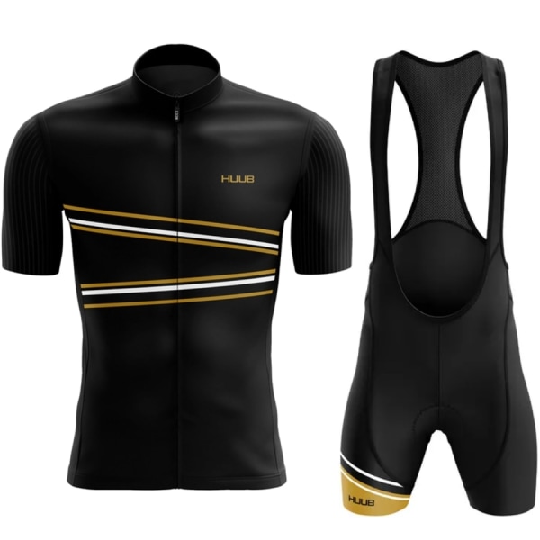 2023 HUUB Cykeltrøje Sæt Mænd Kortærmet Sommer Bjerguniform Ropa Ciclismo Cycling Maillot Cykeltøj Dragt Sky Blue XS
