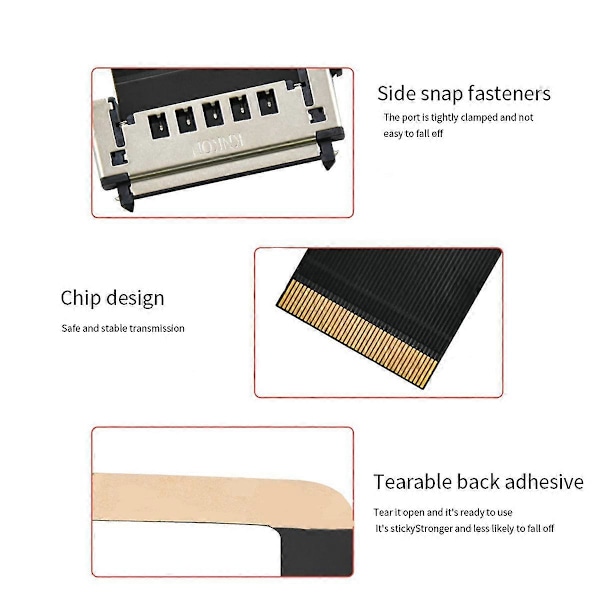 Til K2 Plus FPC Kabel-40P Sort-PI-L207 FPC Kabel 3D Printer Dele til K2 Plus Ny 3D Printer Tilbehør