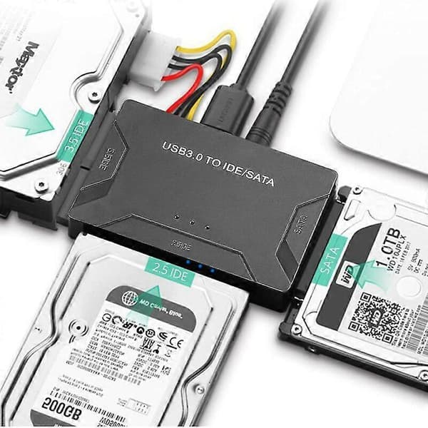USB 3.0 til IDE og SATA Konverter Ekstern Harddisk Adapter Kit til Universal 2.5/3.5