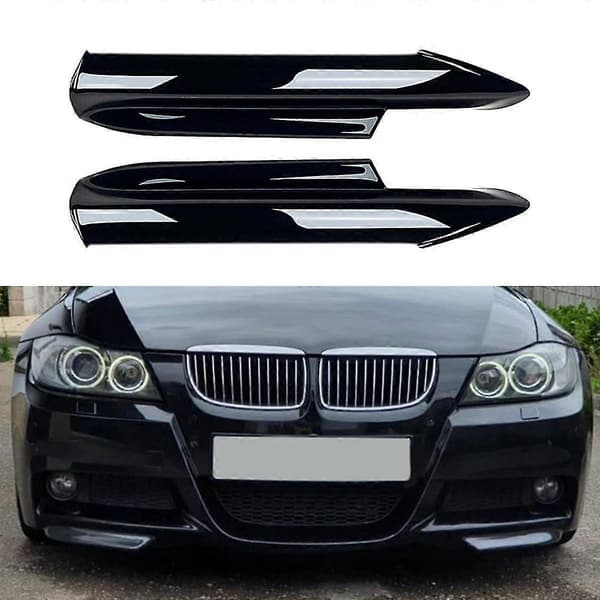 Til 3 Serie E90 E91 320i 330i 2005-2008 Frontkofanger Læbe Vinkel Diffuser Splitter Spoiler Beskytter