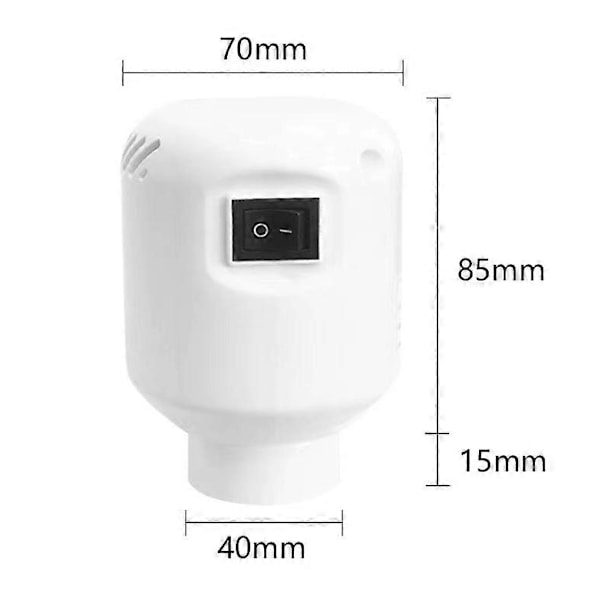 Elektrisk luftpumpe for vakuumoppbevaringsposer, luftpumpe for kompresjonspose 55W 220V, luftpumpe (1 stk)