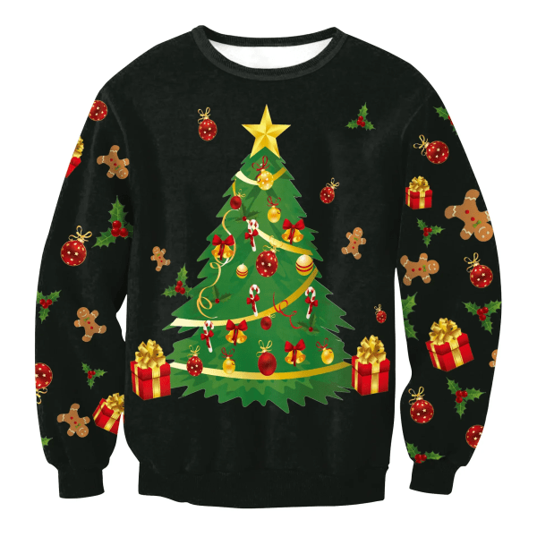 Ugly Christmas Sweater Herr Dam Tröjor 3D Rolig Söt printed Holiday Party Xmas Birthday Sweatshirts Unisex pullovers Toppar style 14 L