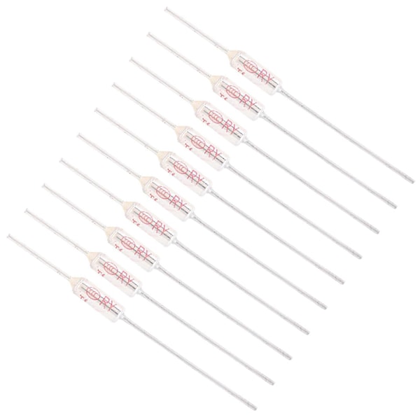 10 stk. TF 72-250 Metal Shell Termosikring Afbryder 250VAC 10A Temperatursikring