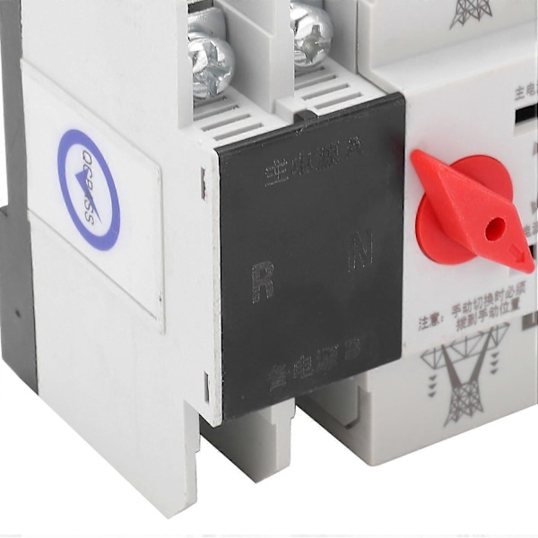 Automatisk Omskifter Din Skinne Monteret 2P Strøm Afbrydelsesfri Distributionskontrol 230V