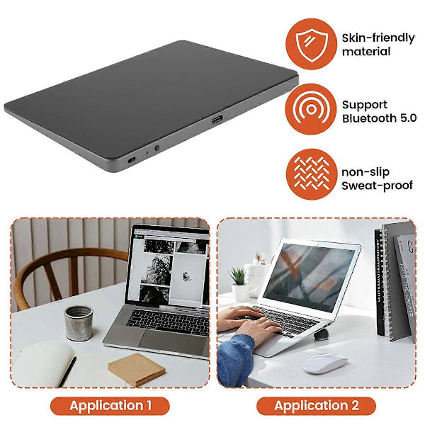 Bluetooth Touchpad Multi-Funktions Gestus Trackpad Genopladelig Trådløs Touchpad til Laptop IPad I