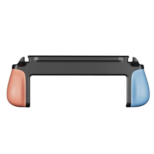 Anti-skrid greb med stativ til 2 spillekonsol ergonomisk grebholder til Switch 2 tilbehør blå og orange