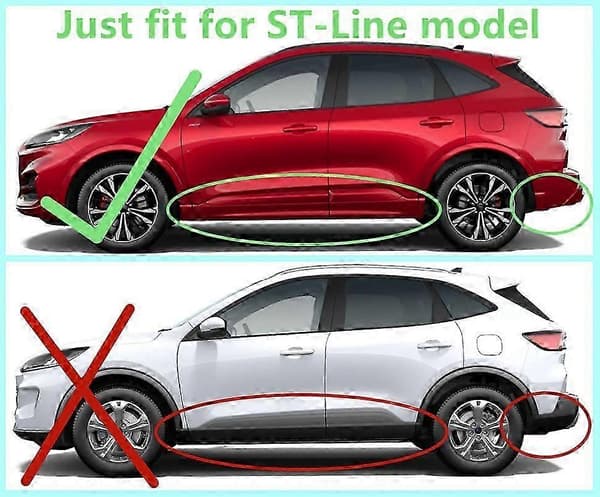 Originale stænklapper for og bag til 2020 - 2024 Ford Kuga ST - Line MK3