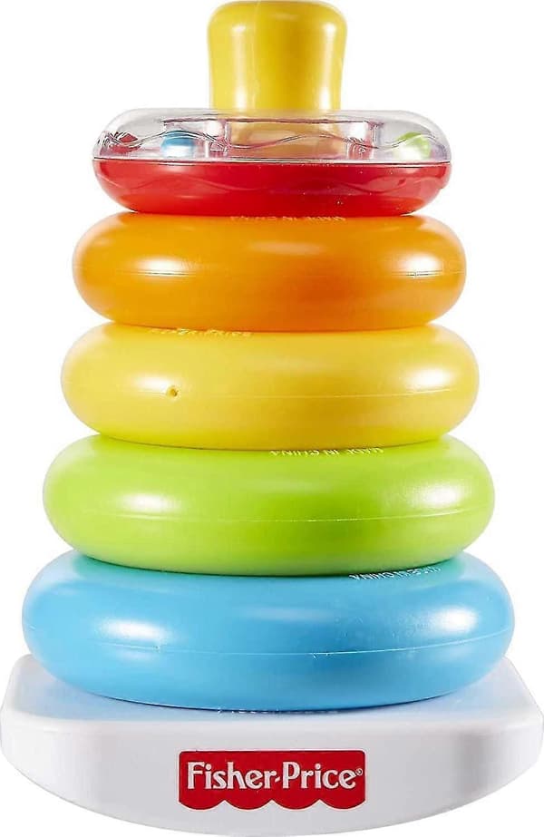 Rock-a-stack Babyleksak, Klassisk Stapelleksak med Ringar för Spädbarn och Småbarn?