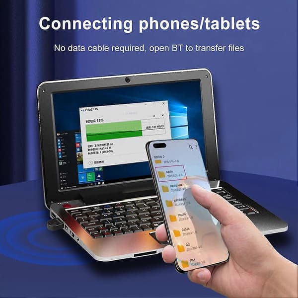 Bluetooth-sovitin USB langaton sovitin 3 Mbps sovitin Dongle Bluetooth-vastaanotin Bluetooth-yhteensopiva 5.3 langattomalle hiirelle PC:lle