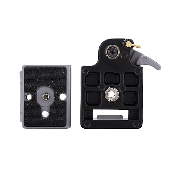 Kamera 323 Snabbkopplingsklämma Adapter + Snabbkopplingsplatta Kompatibel för Manfrotto 200PL-14 Comp
