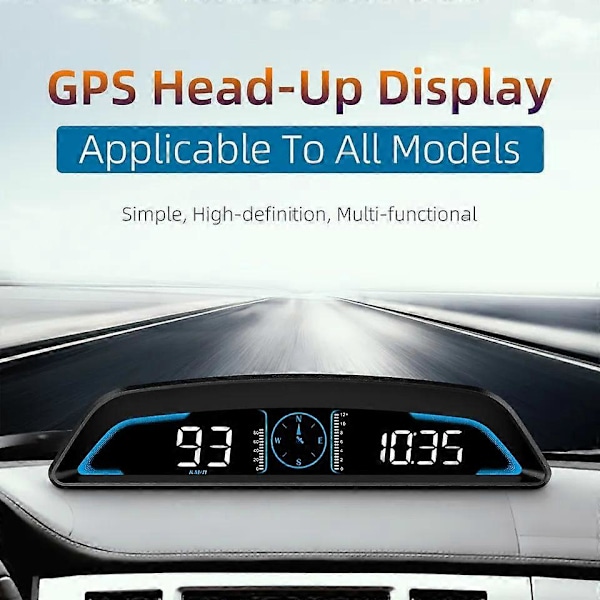 G3 Universal 1,8-tums skärm Bil Hud Head-Up Display Hastighetslarm GPS Hastighetsmätare Automotive Hud Head Up Display för bil