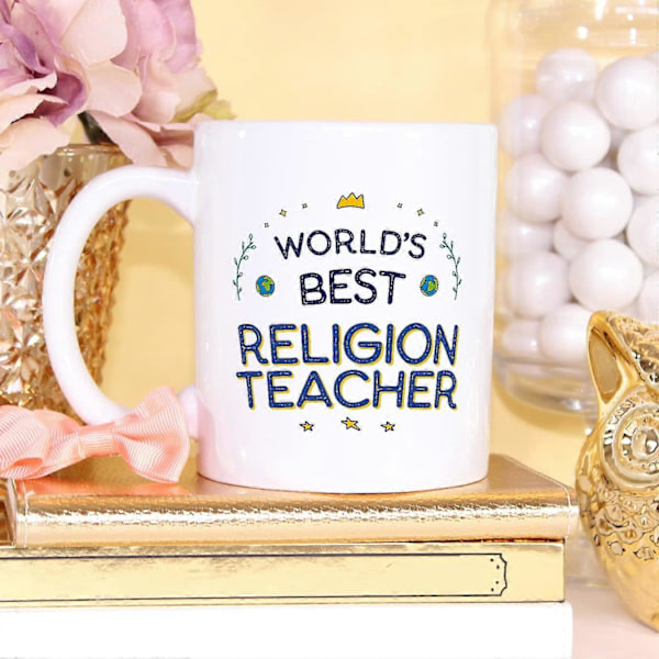 Religionslærer Kopp Verdens Beste Morsomme Gave til Kolleger Keramisk 11oz Kopp