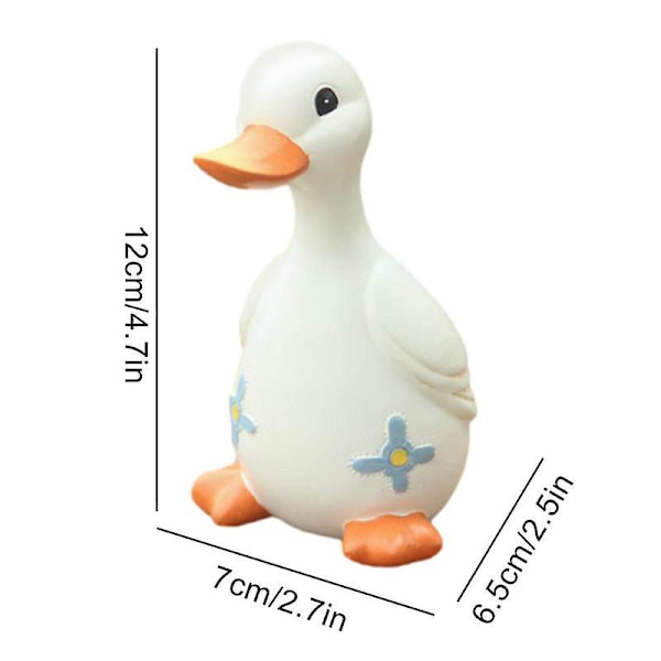 Suloinen puutarhapatsas Hartsi Ankka Perhe Ornamentti Takapiha Ankat Sisustus Lintuveistos Sisällä Ulkopiha Lampi Nurmikko Boy
