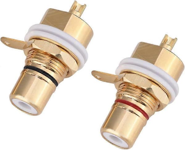 2 kpl RCA naaras audio naarasliitin
