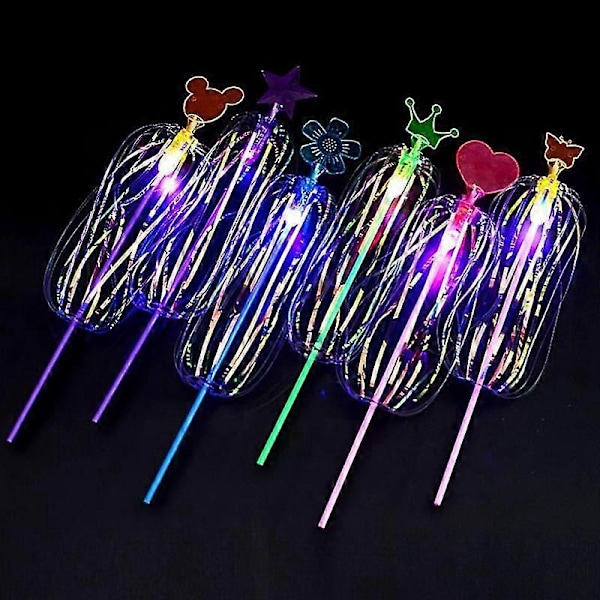 Monipuolinen Magic Flashing Twisted Bubble Wand -valolelu, pyörivä sateenkaarikuplapallolelu
