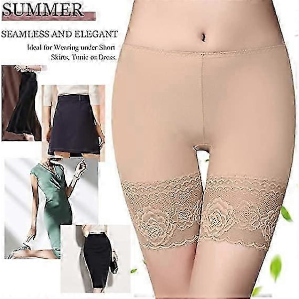 Dame Sikkerhedsshorts Elastisk Blonde Cykel Sikkerhedsshorts Lange Shorts Anti-gnidnings Trusser Korte Leggings Boxershorts (3-pak)