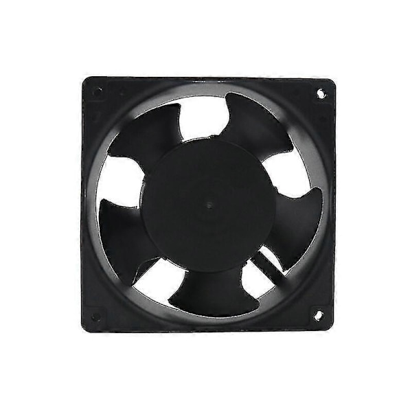 Højtemperatur Axial Blæser Til Pejs - Indsættelig, Metalblade, Lydløs, Universal (120 X 120 X 38mm)