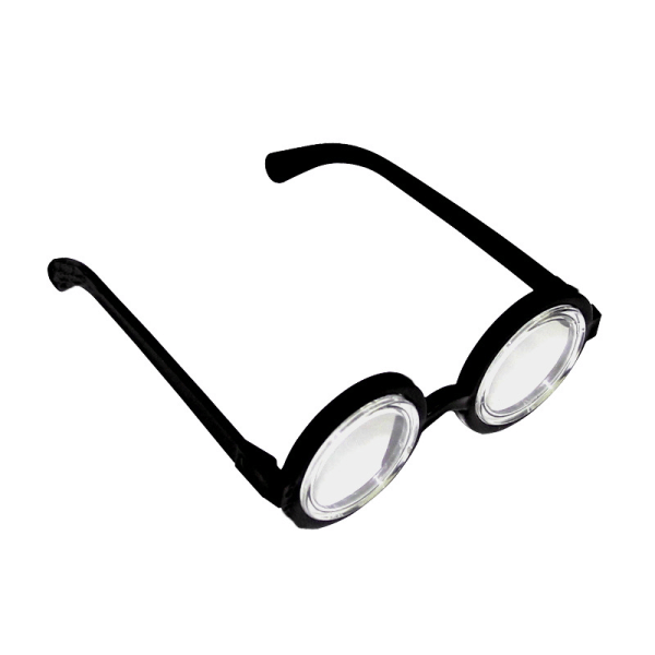 Halloween svart rund ram Harry Potter glasögon festglasögon prestanda rekvisita tillbehör