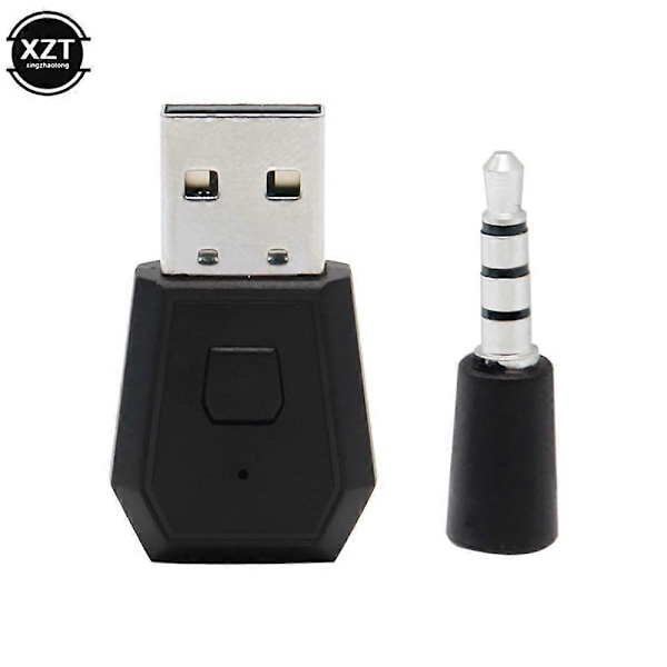 Ny Bluetooth-dongle for PS4 3.5mm Bluetooth 4.0+EDR USB-adapter USB-adapter for PS4 stabil ytelse Bluetooth-headset