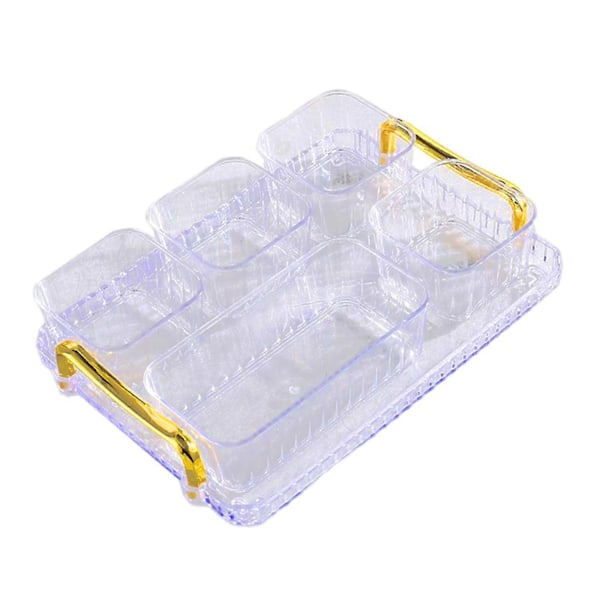 Delt Serveringsfat Skål Serveringsskåler Fest Snacksfat Serveringsskåler Tørket Frukt Dessert Display Holder Krydderfat for Snacks