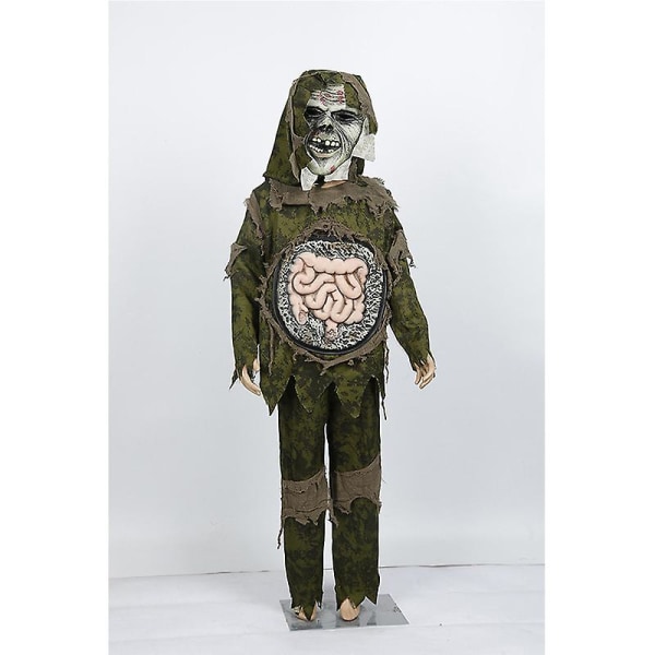 Carnival Cosplay Swamp Monster Tykktarm Tynntarmskostyme Barneantrekk Halloween-sett+ maske Large intestine set S