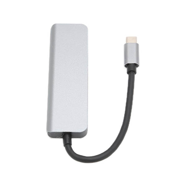 Ekspansionsdock Multifunktionel Mini Aluminium Legering 4 I 1 Multi Splitter Dockingstation til Bærbare Computere