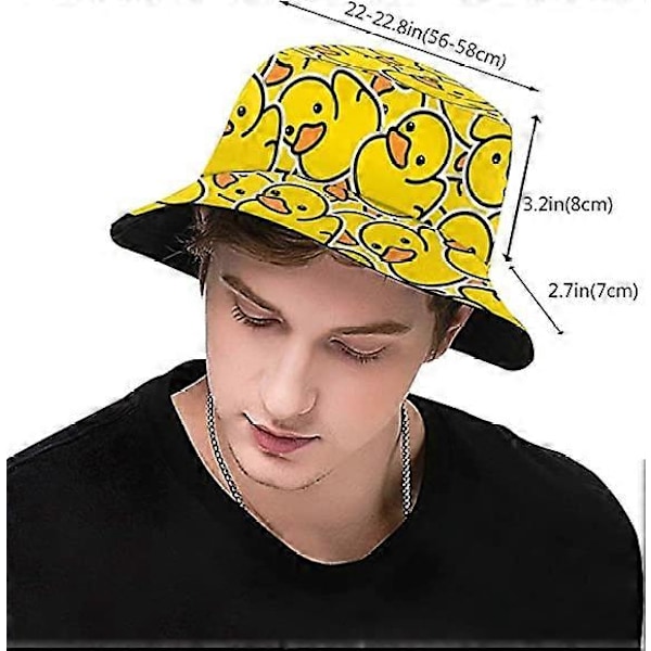 Bucket Hats Mode Solhatt Hopfällbar Utomhus Fiskarhatt för Kvinnor och Män