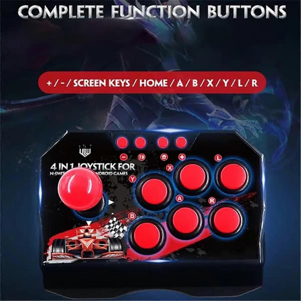 For Switch 4-i-1 Spilljoystick med USB-kabel Spillkonsoll Rocker Arkade Station Switch Android T