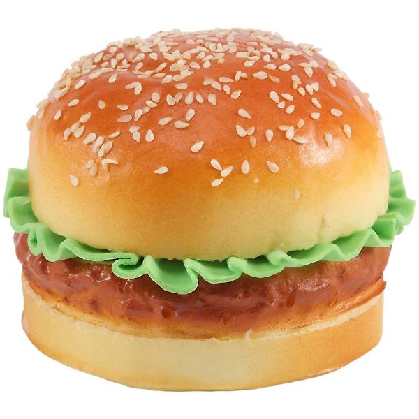 1 stk. Realistisk Hamburger Livagtig Simulation Falsk hamburger Bageri Display Børne Mad Brød Legetøj Hjem D