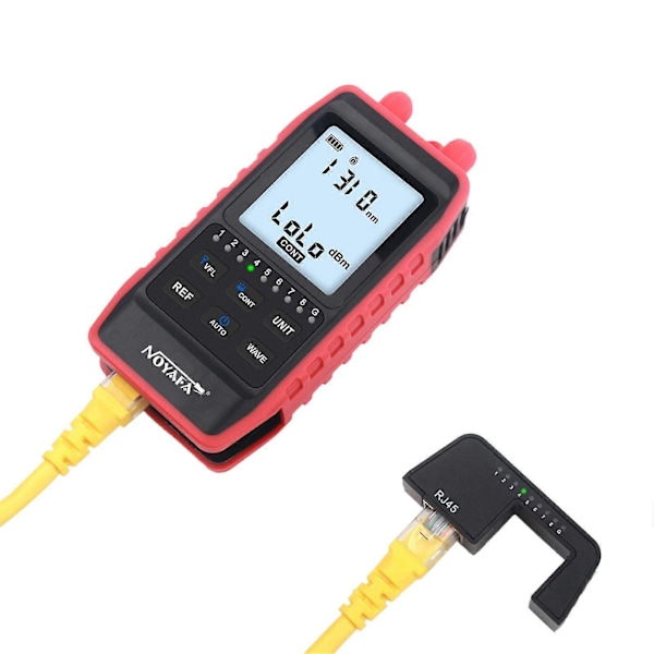 Noyafa Nf-908s Multifunksjonell Optisk Effektmåler & Nettverkslinjesøker Kabeltrådsporer Opm Visuell Feillokalisator Nettverkskabel Testmåler Oppladbar