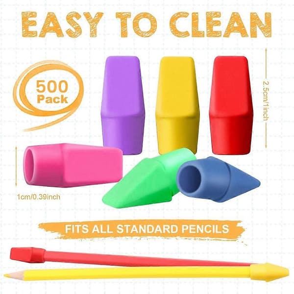 500 st Pennsuddgummihatt Kiselformade Pennsuddgummihattar