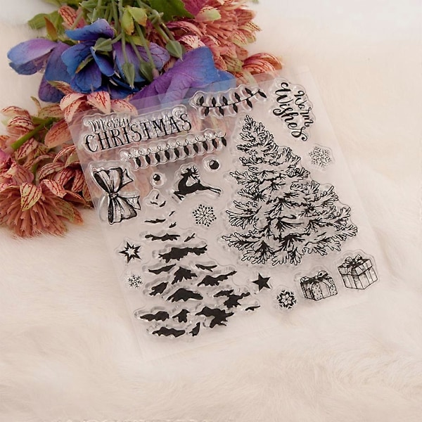 Juleserie Seglstempel med Skjæreformer Stensil DIY Scrapbooking Preging