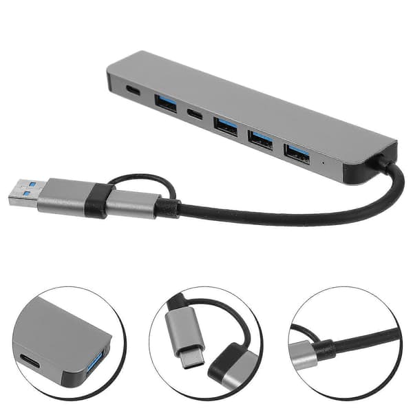 Usb Hub Multi-porte Hub Usb Splitter Usb Adapter Laptop Computer 7 I 1 Usb Extender