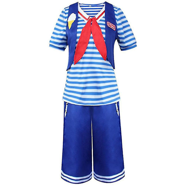 Halloween Stranger Things kausi 4 Robin Steve Harrington Cosplay-asu Miehet Naiset Pukeutuminen Juhla merimies univormu H Women XL