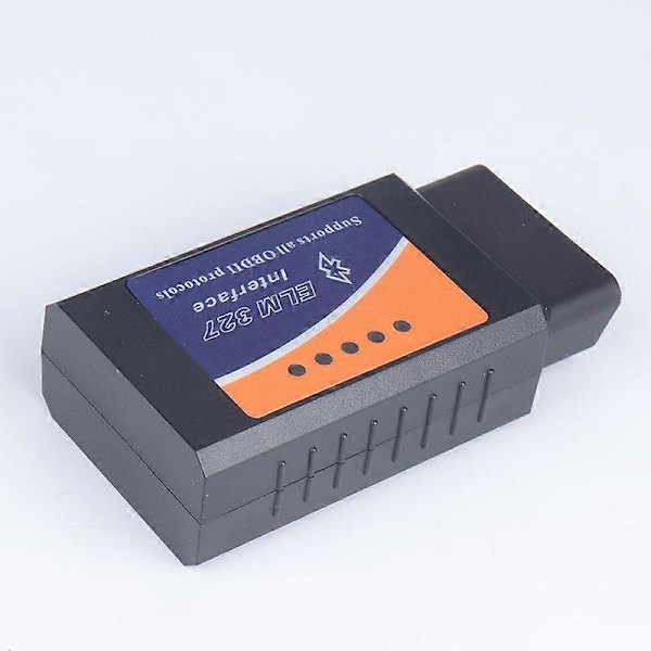 Usb Skanner V1.5 Bluetooth Kode Leser Auto Diagnoseverktøy Designet for Bil, Svart, 9*4.5*2.5cm