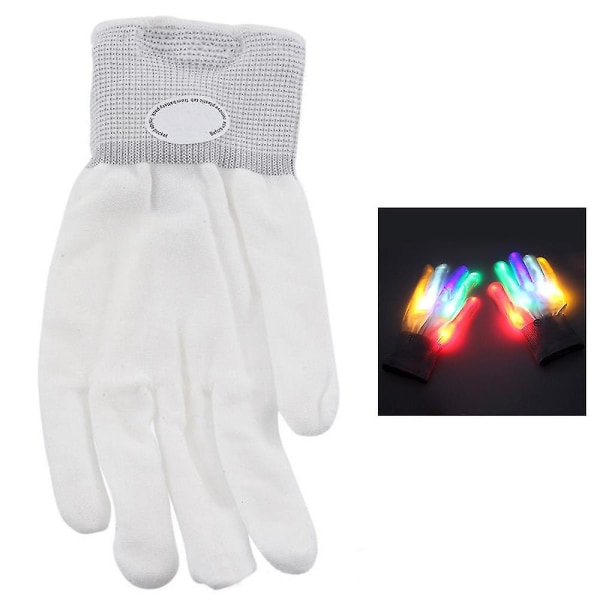 Led färgglada handskar Finger Lights Party Rave blinkande handske multi-color