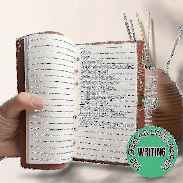 2 pakker A6 linjert papirpåfyll for Filofax personlig organiser
