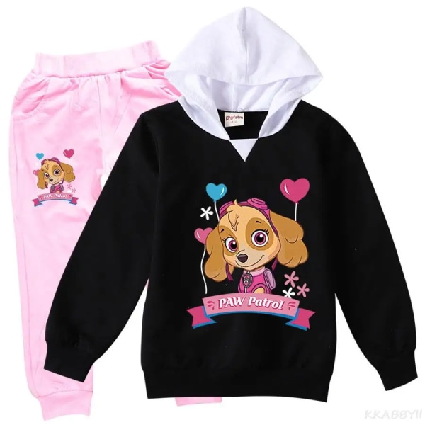 PAW PATROL Barneklær Tegneserie Jenter Klær Sett Vår Høst Klær Dress Topper og bukser Baby jente Høst antrekk style 7 150