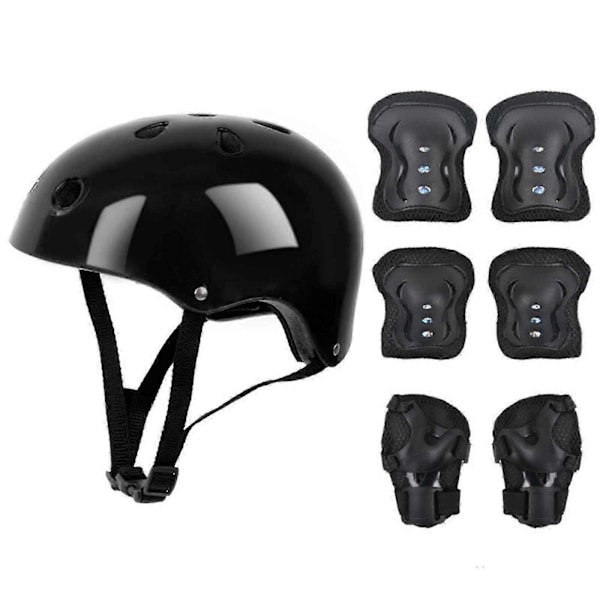 7 st/set Barn Hjälm Knä Armbågsskydd Cykling Skate Bike Skydd SZS0542