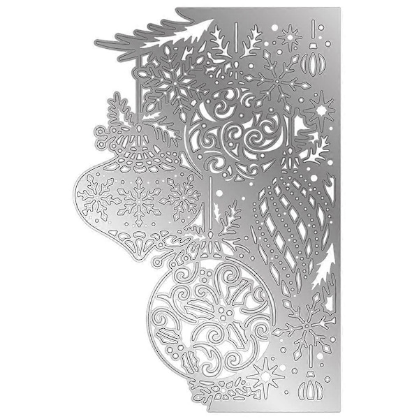 Jul Snöflinga Lykta Metall Skärande Dies Stencil DIY Scrapbooking Album Papperskort Mall Präglingshantverk