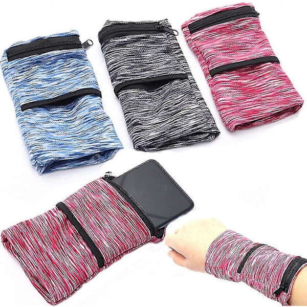 Nya Modeller LINJOU 3 st Lättviktigt Telefonarmband Sportväska Löpararmband Telefonhållare Ficka Ärm