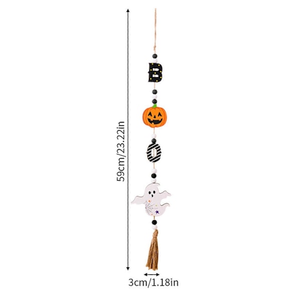 Halloween-koriste riipus puinen roikkuva kyltti juhlatunnelmaan Halloween-juhliin roikkuva riipus takkaan kummitustaloon sisä- ja ulkokäyttöön