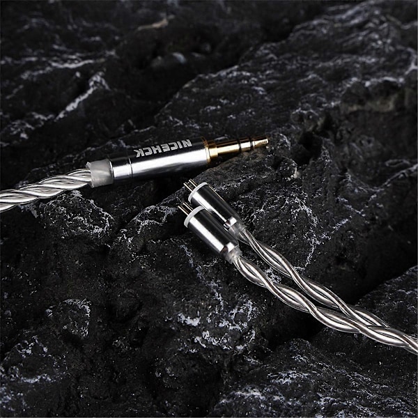 NICEHCK In Ear Monitor Udskiftningskabel 4N OFC+4N Sølvbelagt B