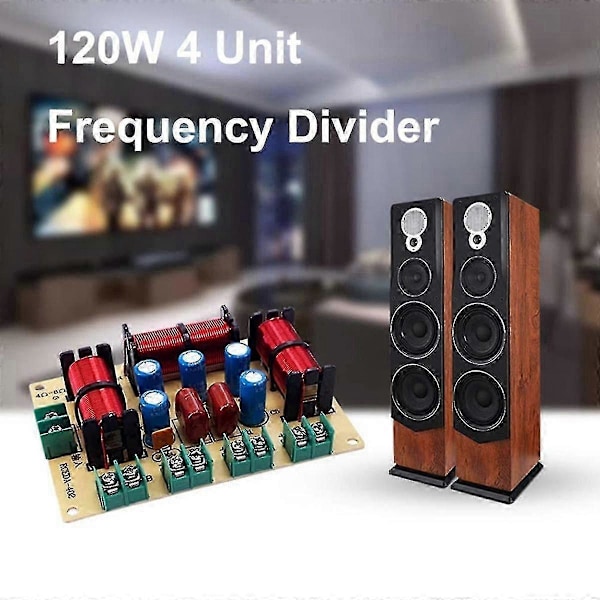 2kpl 4-tie kaiuttimen basso taajuusjakaja kotiteatteri Hifi stereo piiri stereo audio jakosuodin F