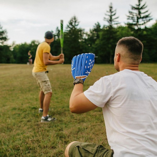 10,5/11,5/12,5 tommers utendørs sportsbaseballhanske for barn Ungdom Voksne venstrehånds baseballtreningshanske blue 11.5 inch