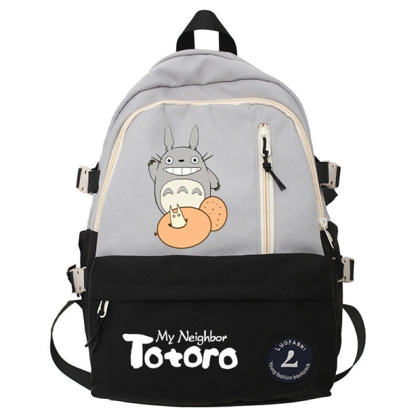 Ghibli Totoro Pojkar Flickor Skolböcker Väskor för tonårsflickor Kawaii College Student Bokväska Ryggsäck Kvinnor Laptop Ryggsäck style 5