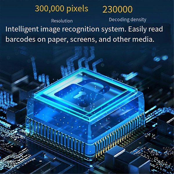 2D Streckkodsläsare Skrivbord Omnidirektionell Automatisk 1D 2D