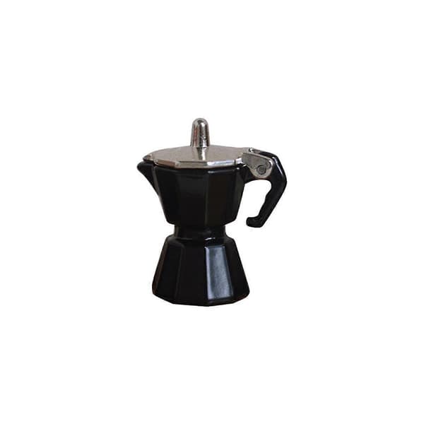 Miniature Scene Legetøj Simulation Mini Kaffekande Dukkehus Kaffe Redskaber Model til Børn Sort